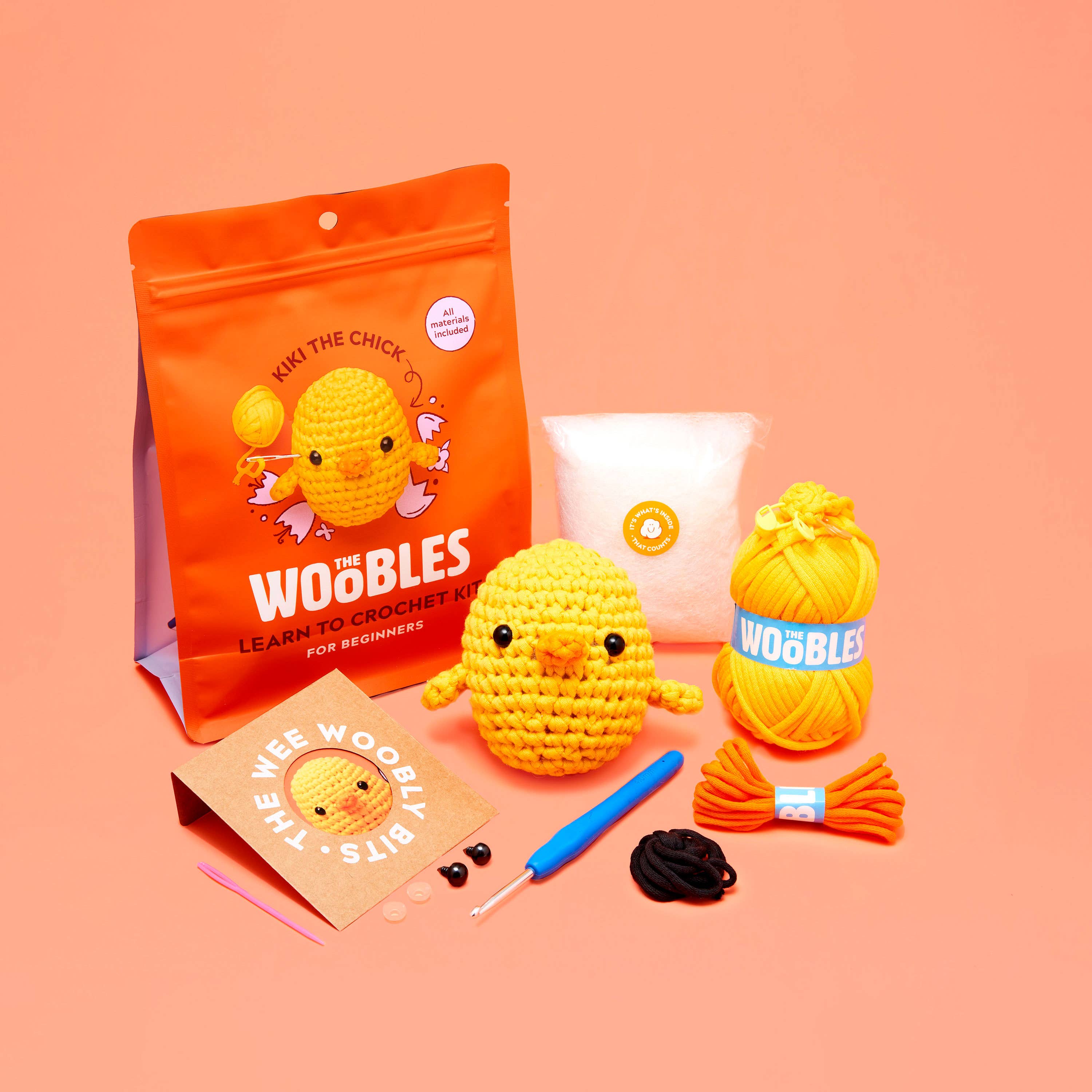 Kiki the Chick Beginner Crochet Kit - The Woobles – More Than Words