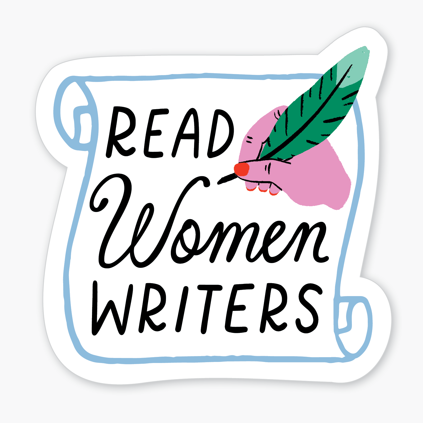 "Read Women Writers" Sticker