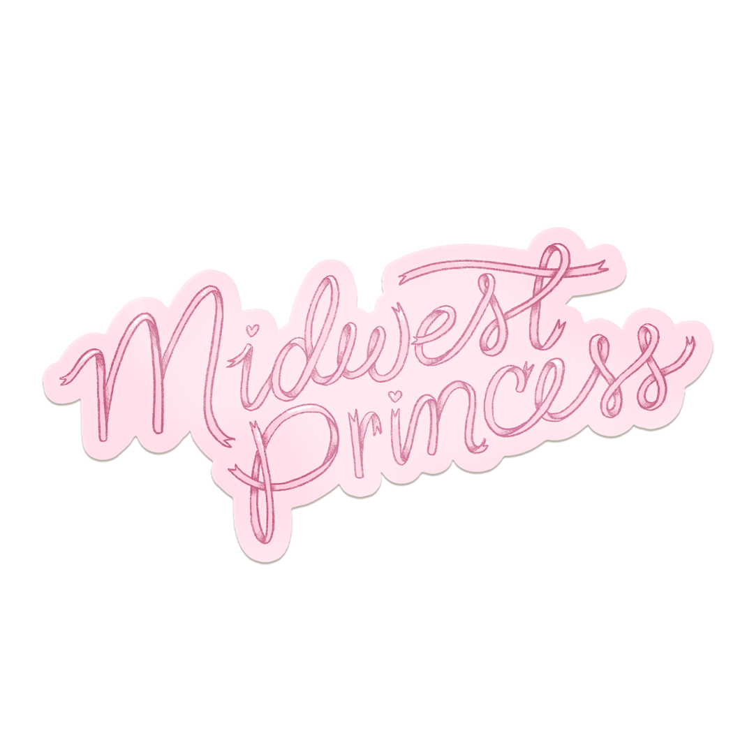 "Midwest Princess Coquette" Chappell Roan Inspired Vinyl Sticker
