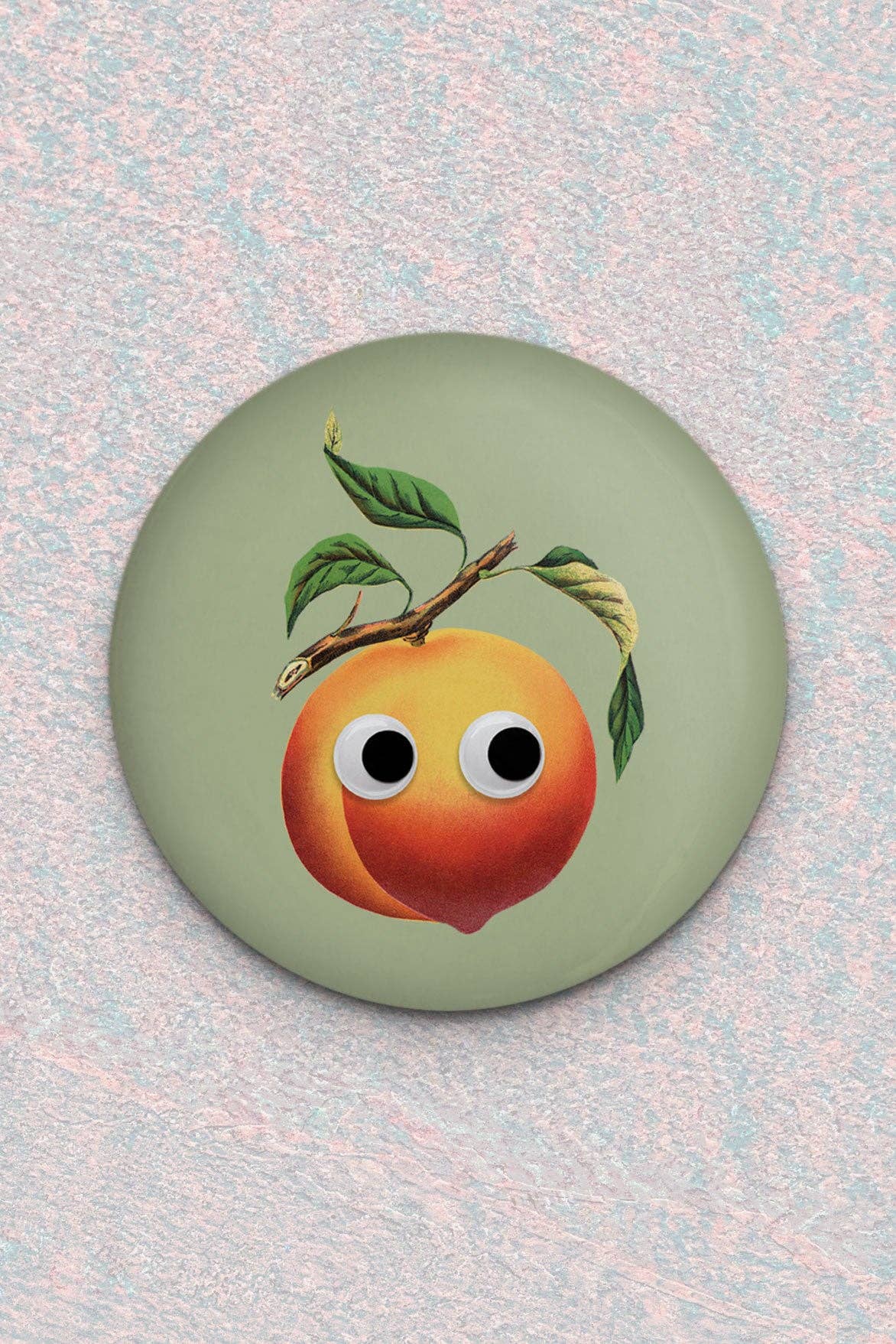 "Googly Peach" Magnet