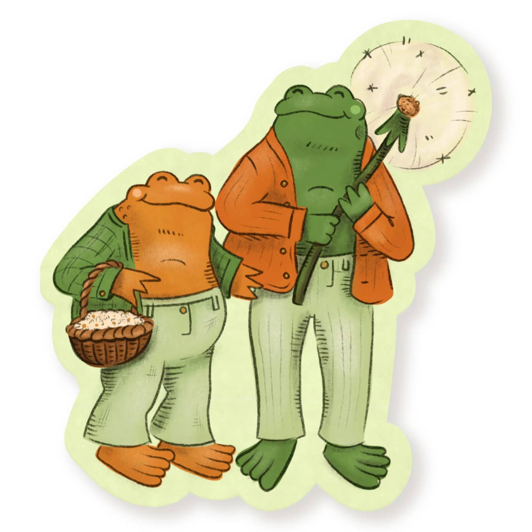 "Frog and Toad" Vinyl Sticker