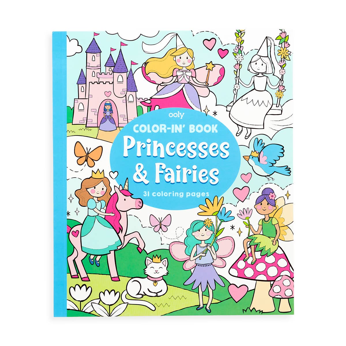 Color-in' Book: Princesses & Fairies