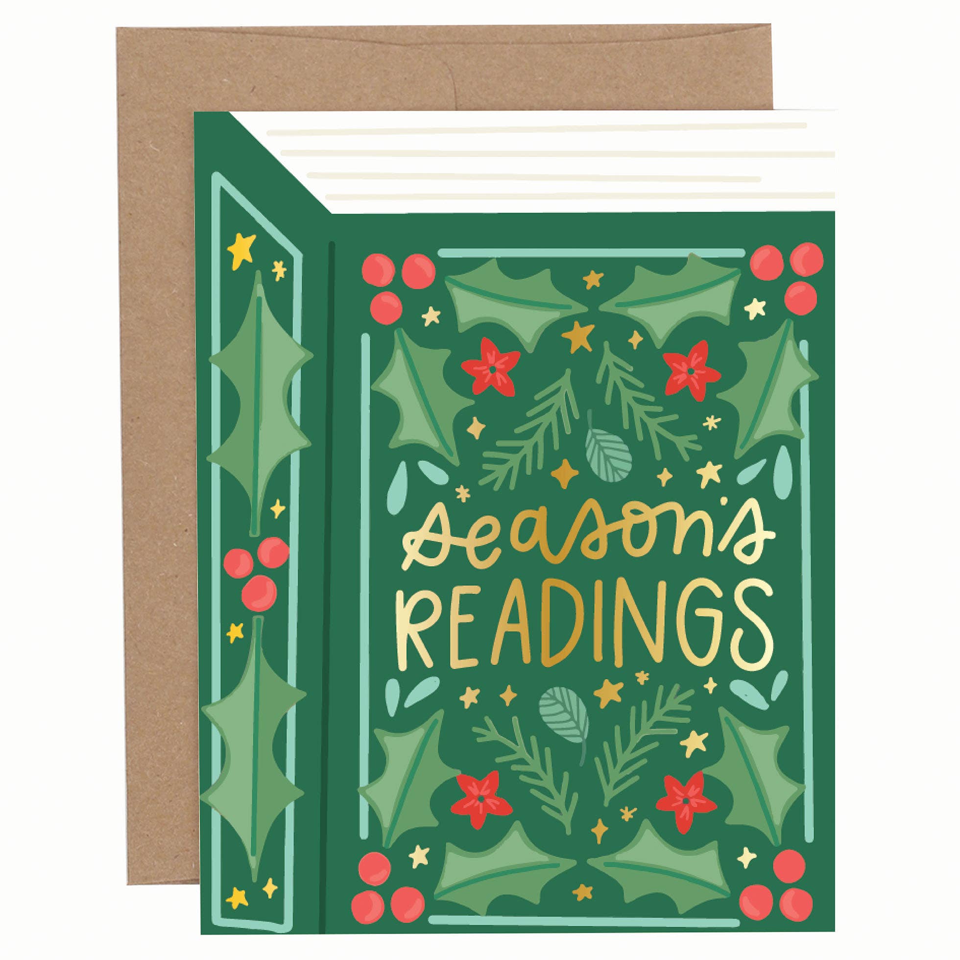 "Season's Readings" Holiday Greeting Card