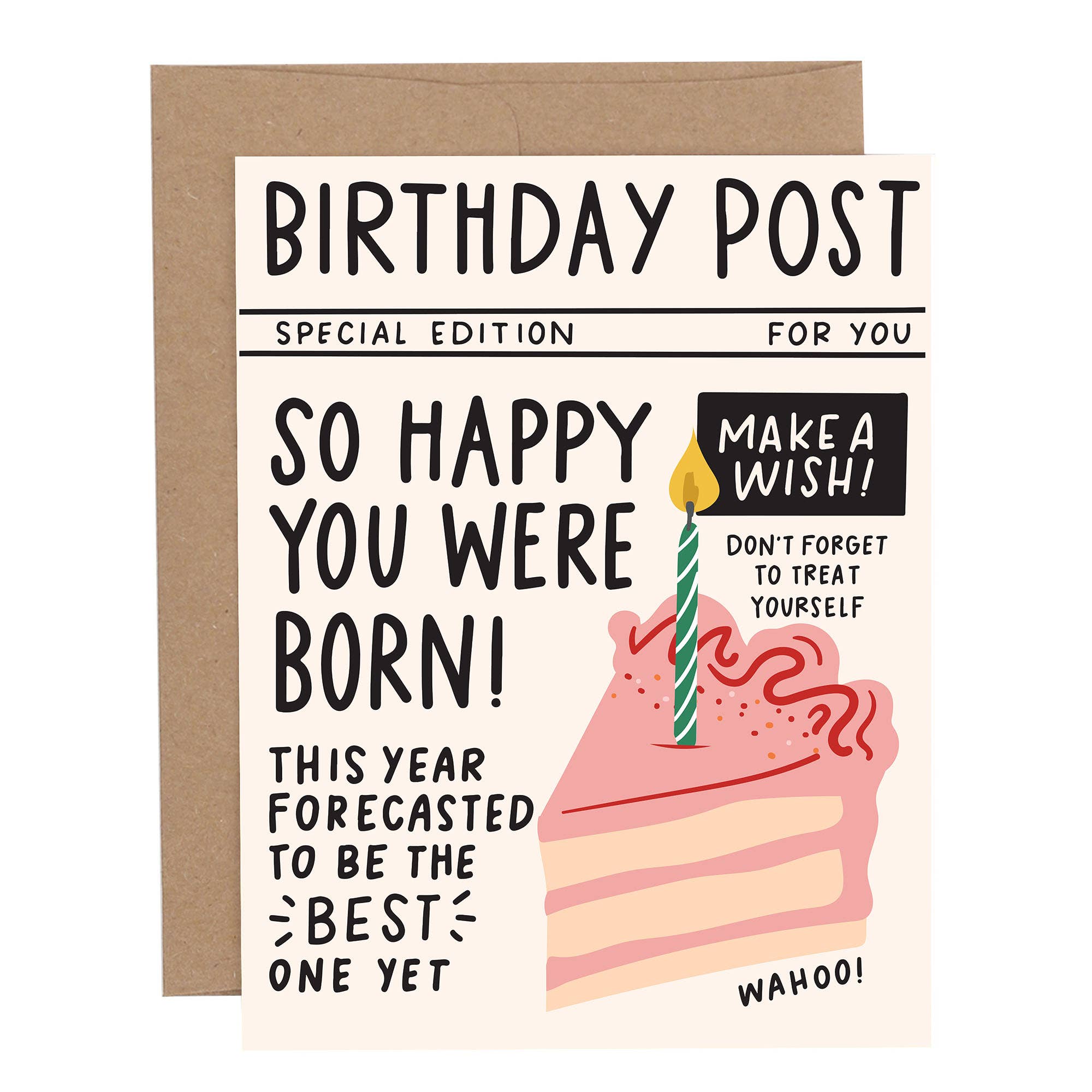 "Birthday Post" Greeting Card