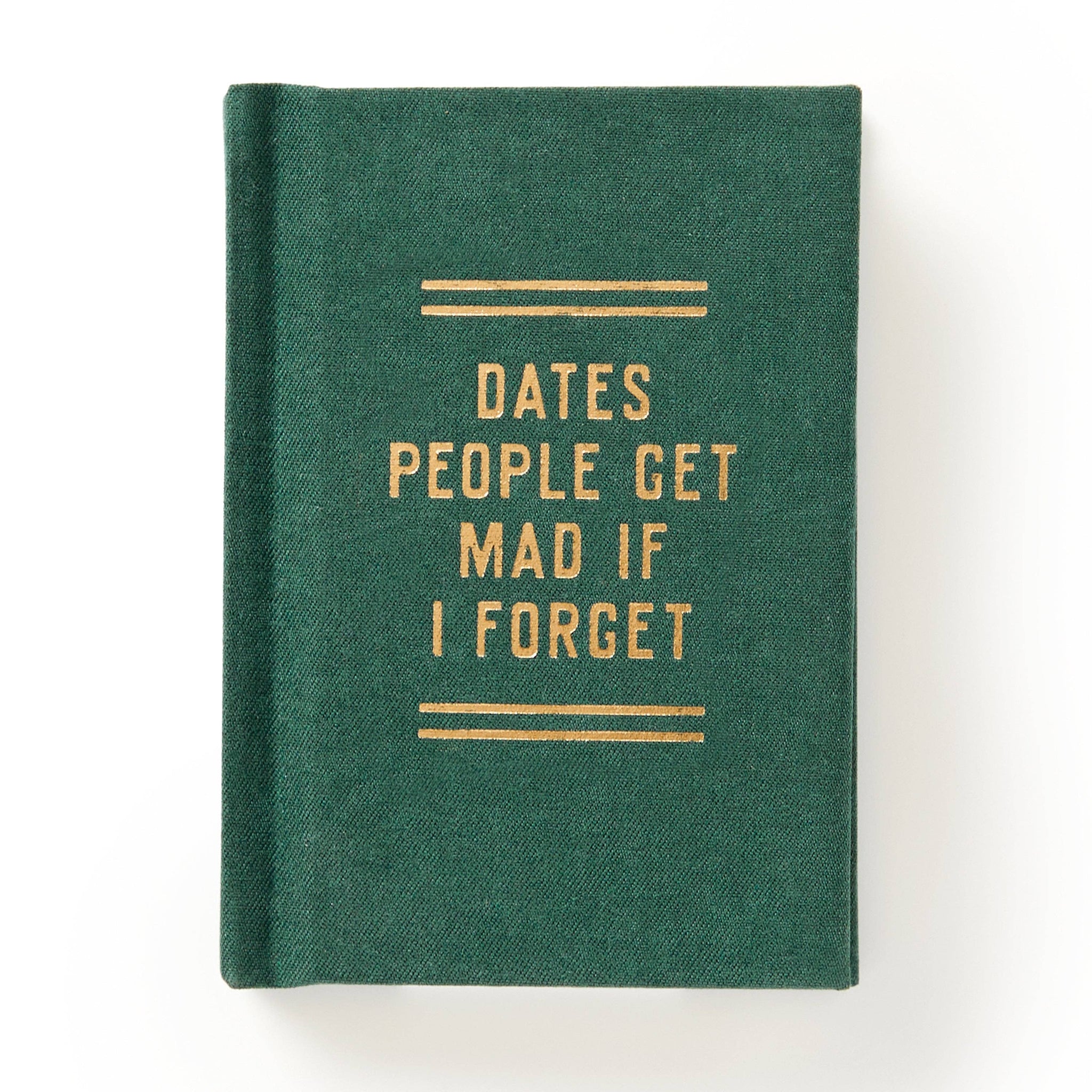 "Dates People Get Mad If I Forget" Tiny Diary