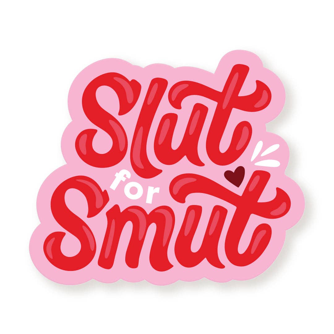 "Slut for Smut" Romance Reader Vinyl Sticker