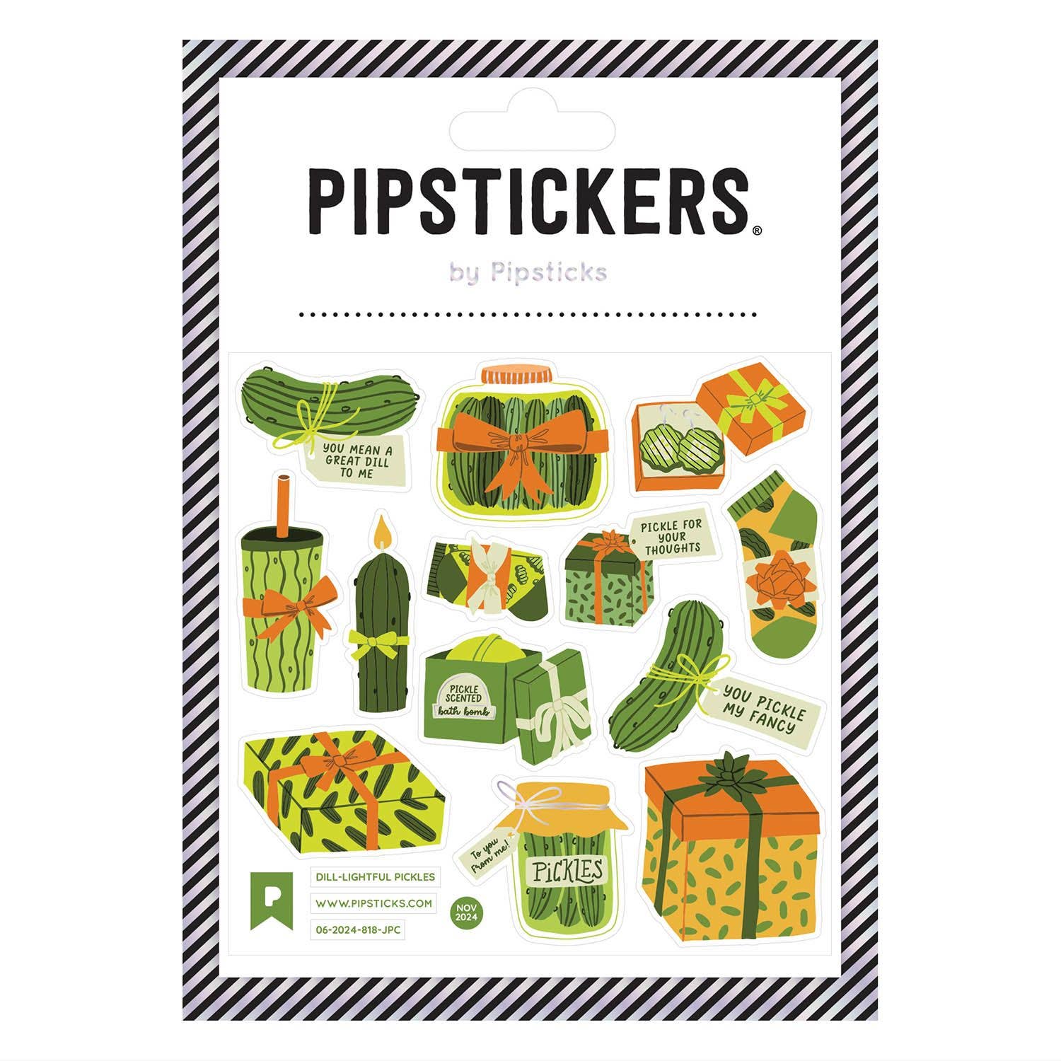 "Dill-lightful Pickles" Stickers