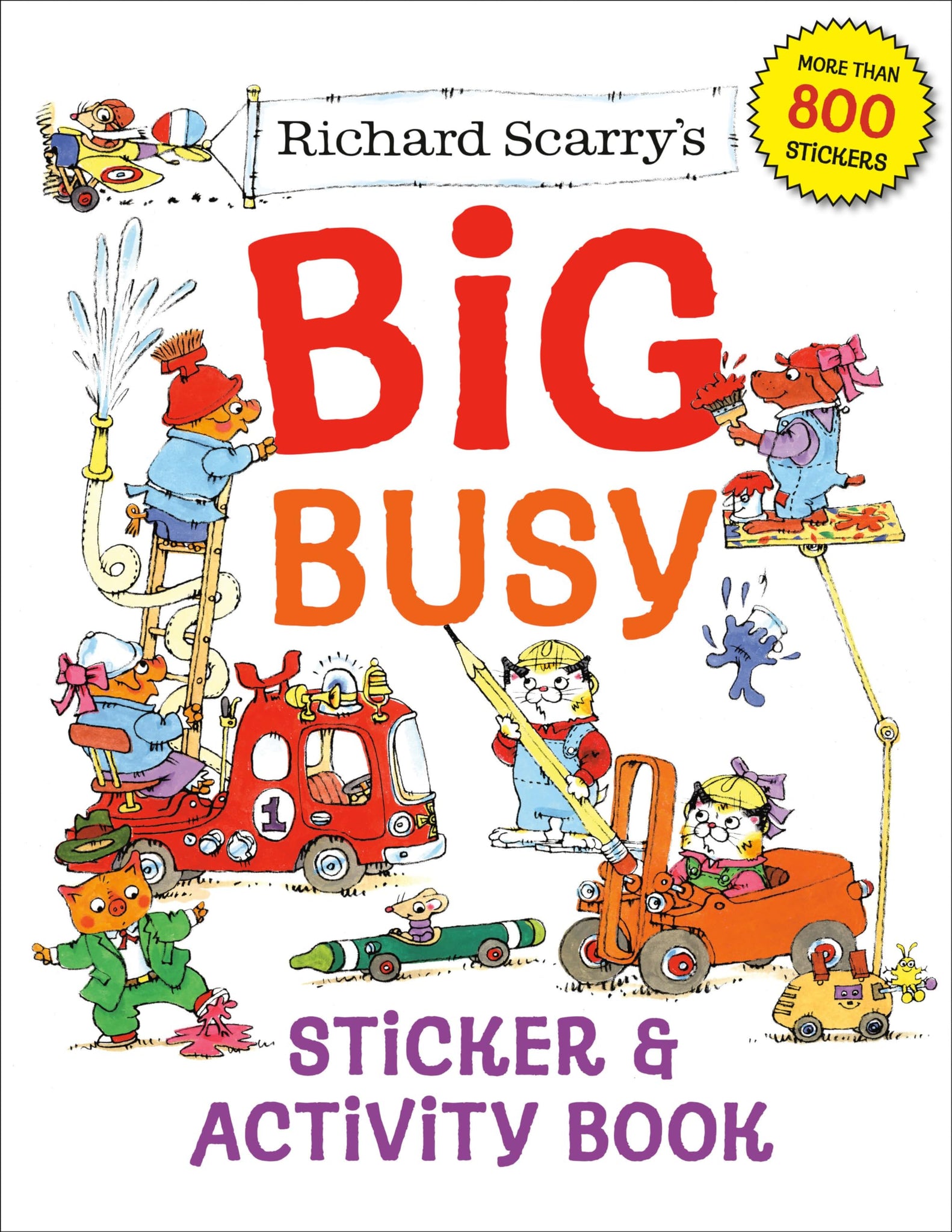 Richard Scarry's Big Busy Sticker & Activity Book - Scarry, Richard Cover Image