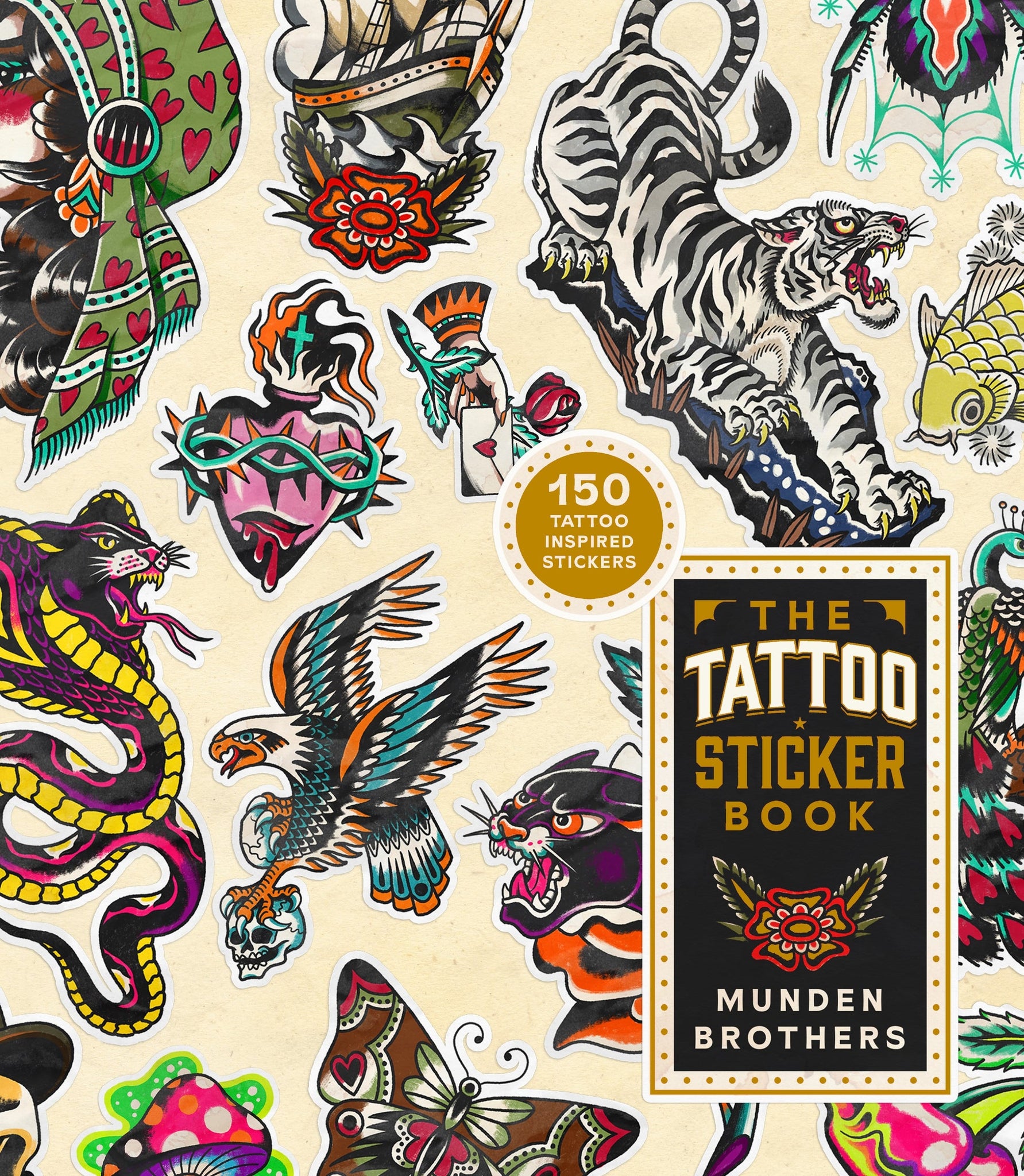 The Tattoo Sticker Book: 150 Tattoo-Inspired Stickers