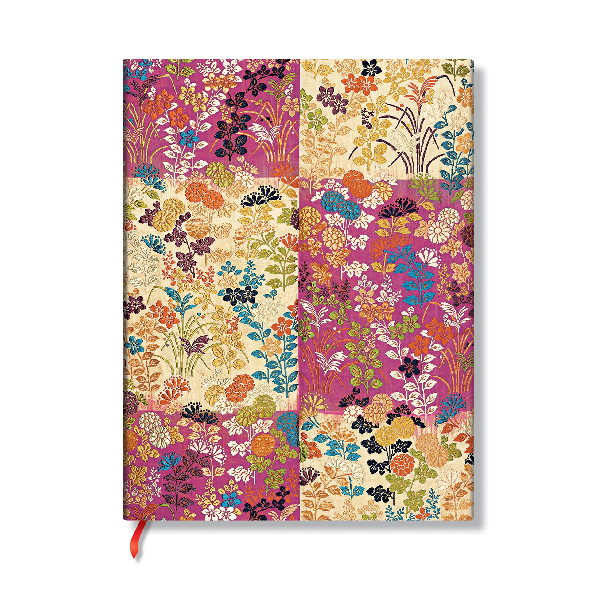 Japanese Kimono Kara-Ori Pink Softcover Flexi MIDI Lin - Paperblanks Cover Image