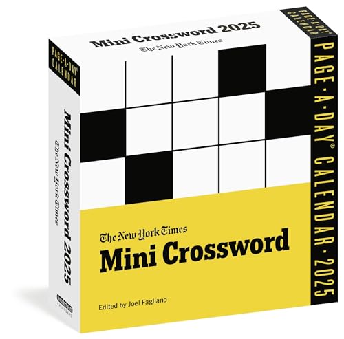 New York Times Mini Crossword Page-A-Day(r) Calendar 2025: For Crossword Beginners and Puzzle Pros - New York Times Cover Image