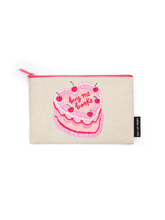 "Literary Patisserie" Zippered Pouch