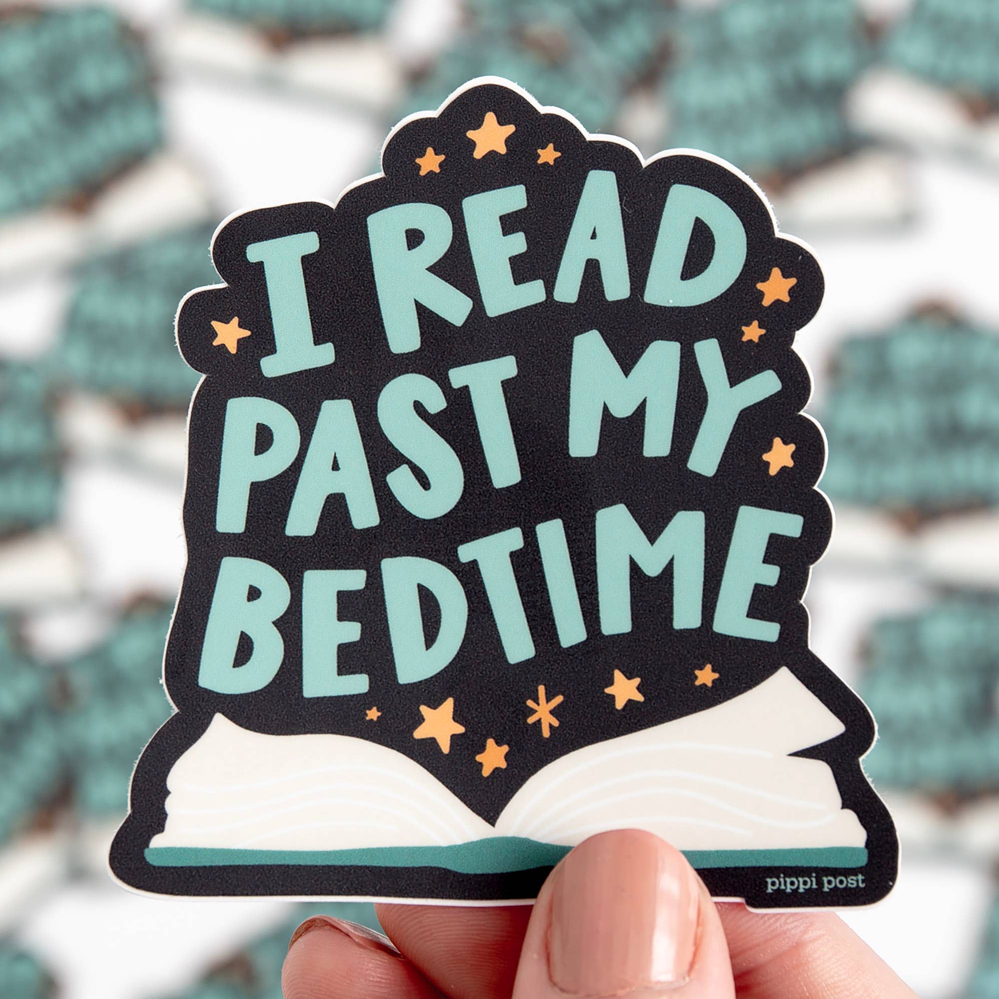 "Bedtime Reader" Decal Sticker