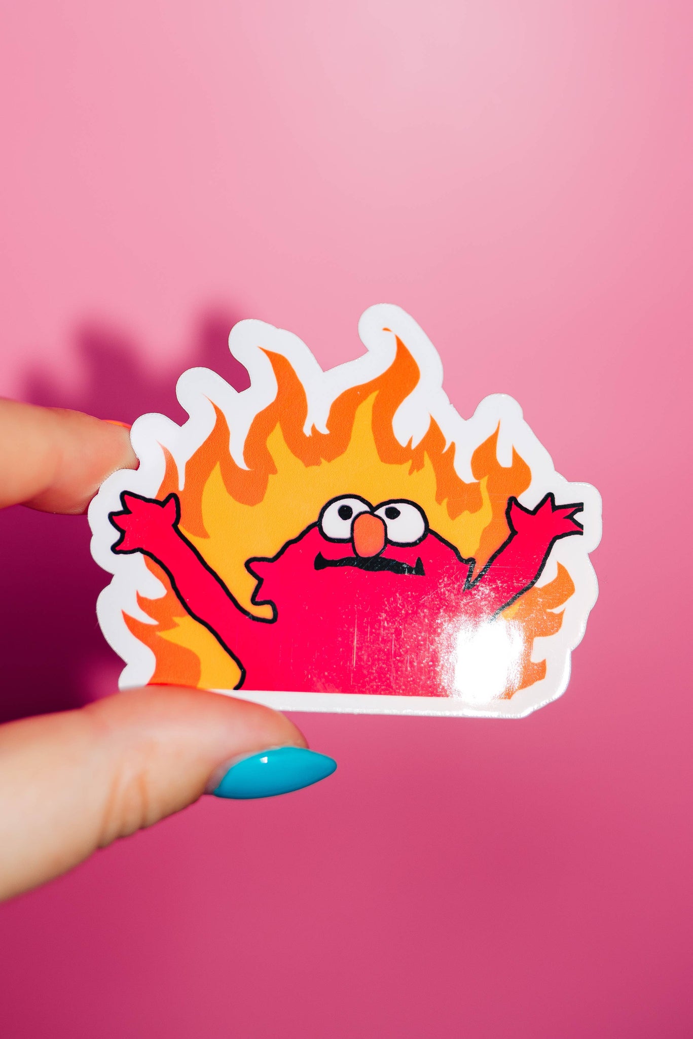 "Elmo On Fire" Sticker