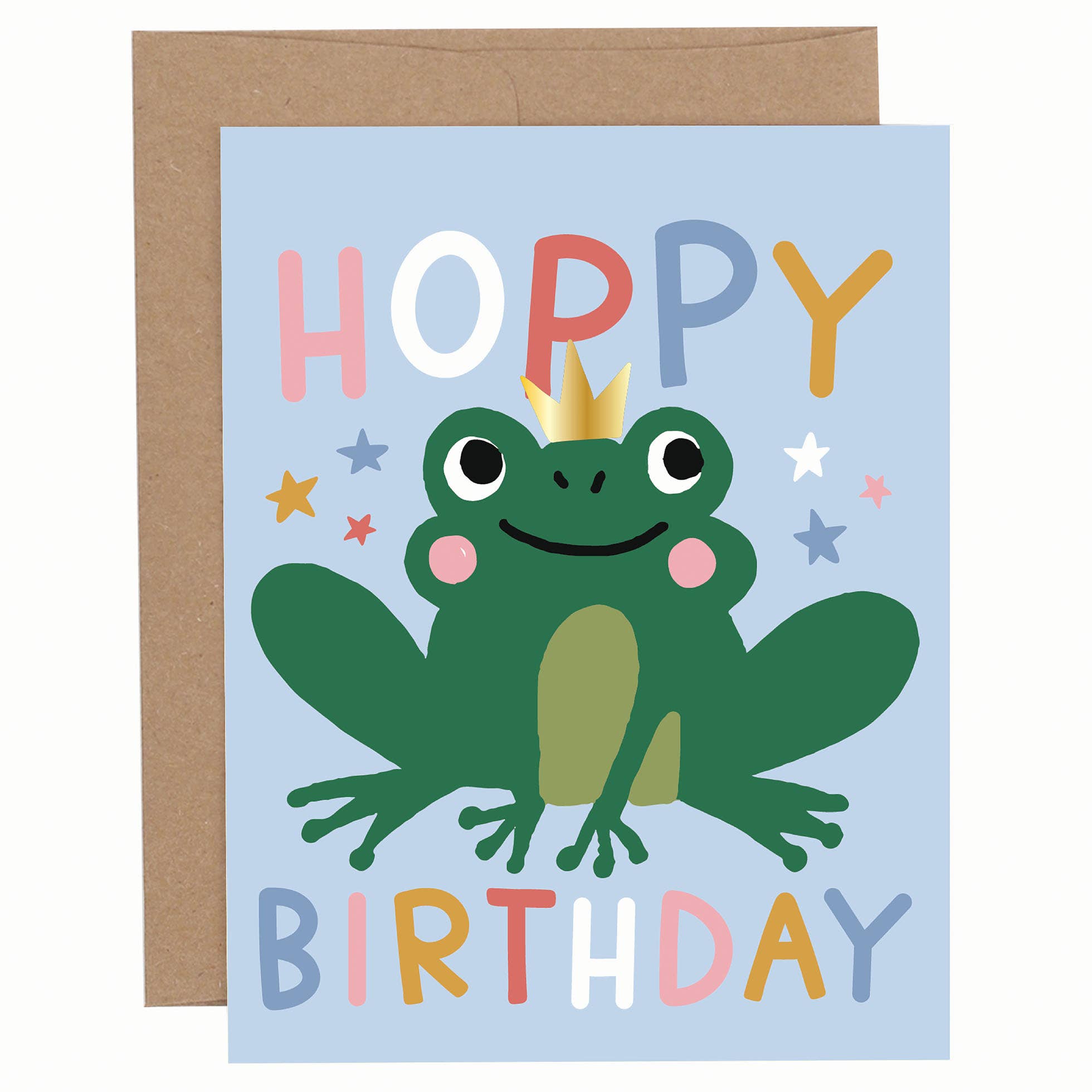 "Hoppy Birthday Frog" Greeting Card