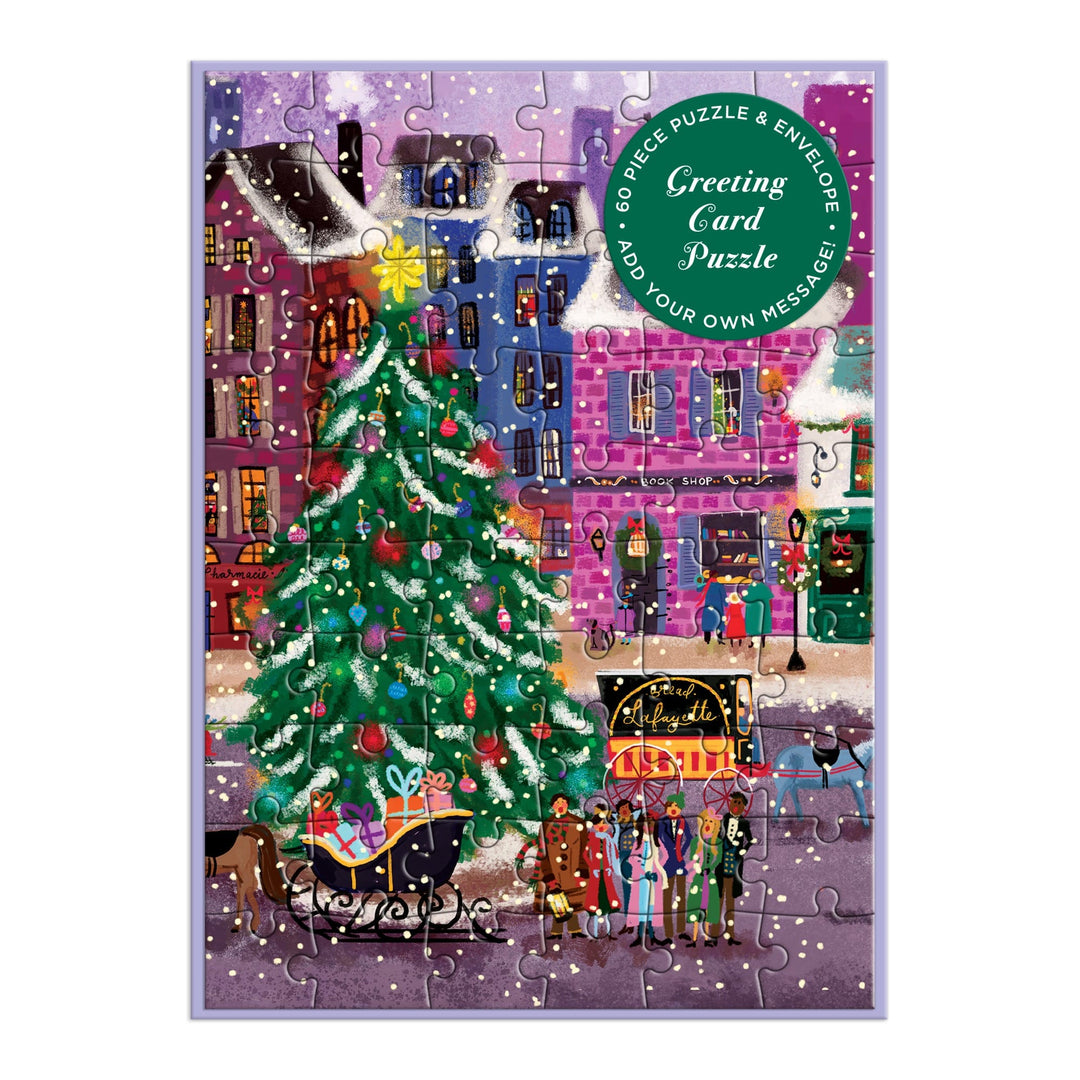 Joy Laforme "Christmas Square" Greeting Card Puzzle (60 Piece)