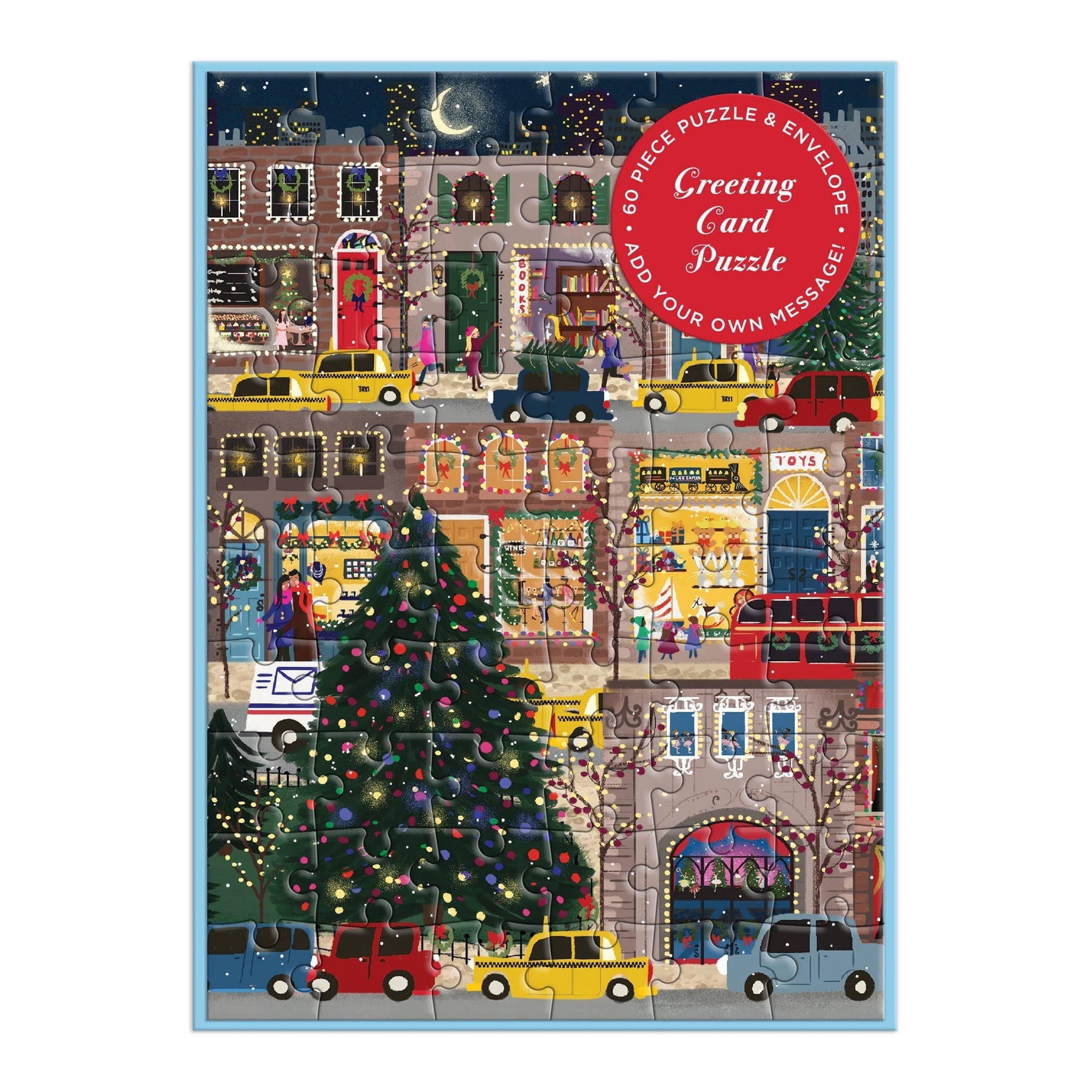 Joy Laforme "Winter Lights" Greeting Card Puzzle (60 Piece)