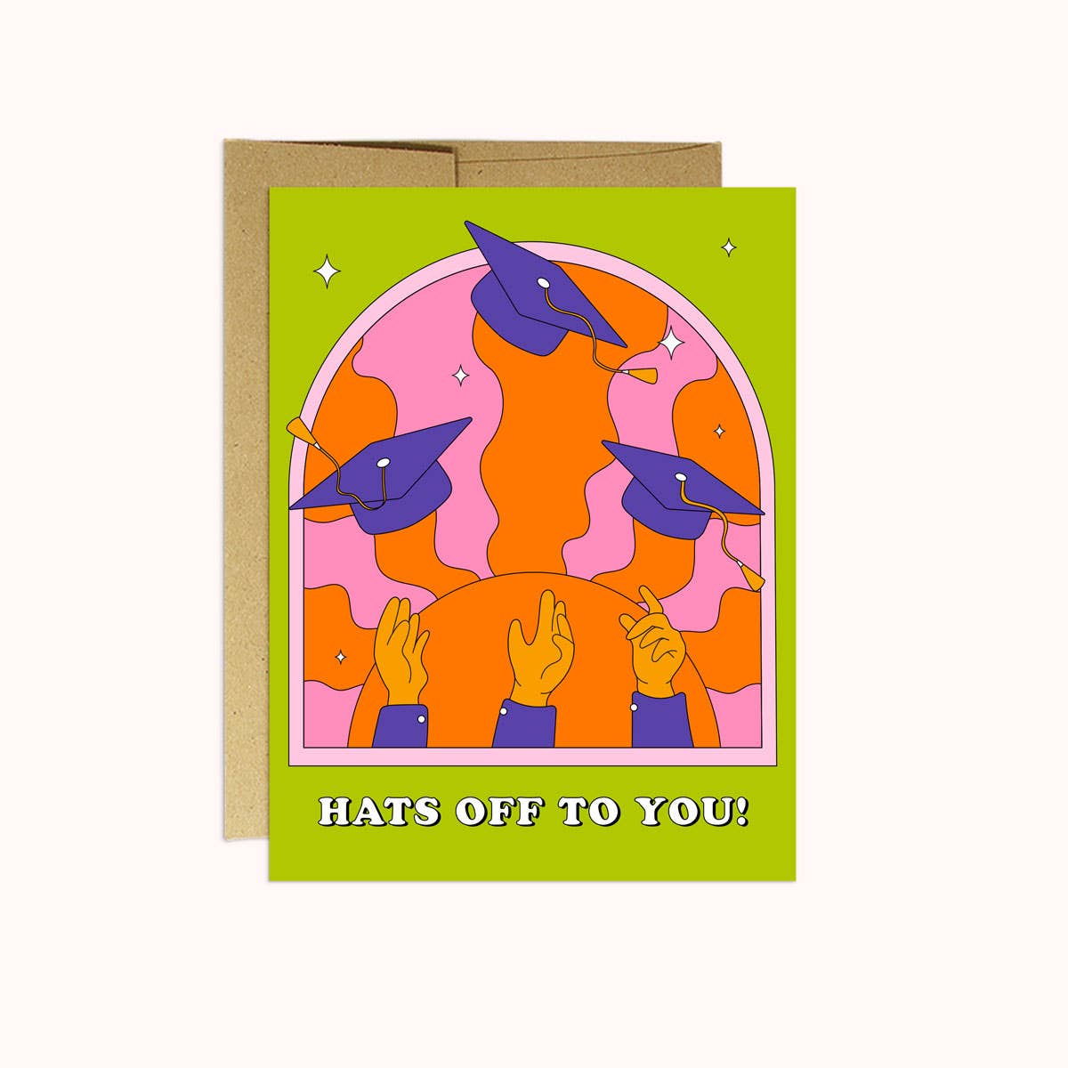 "Hats Off To You" Graduation Card