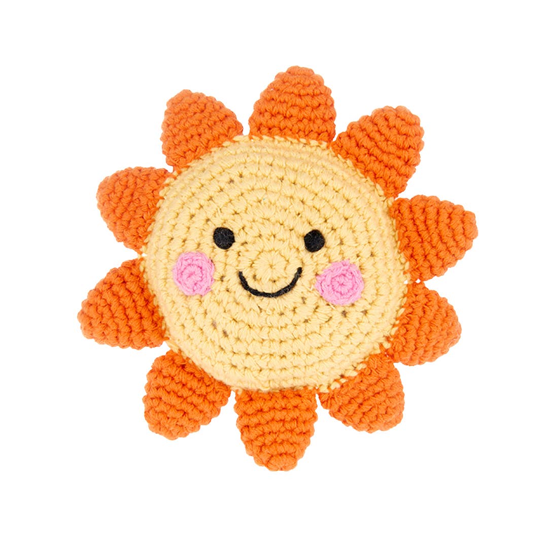 Friendly Stuffed Summer Sun Rattle