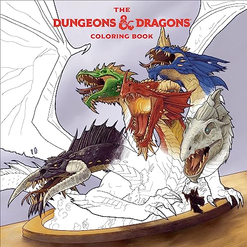 Dungeons & Dragons Coloring Book: 80 Adventurous Line Drawings - Official Dungeons & Dragons Licensed Cover Image