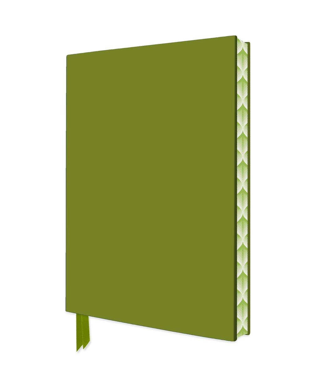 Floral Artisan Notebook - Lime Green