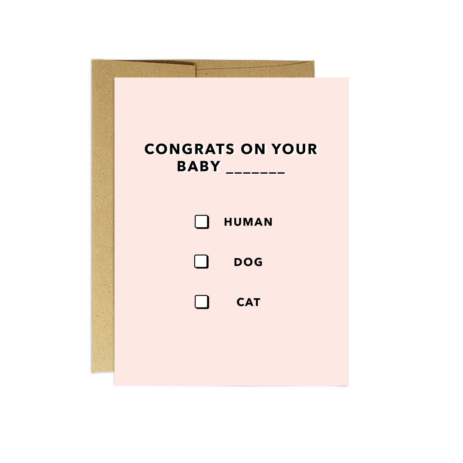 "Baby Multiple Choice" Card