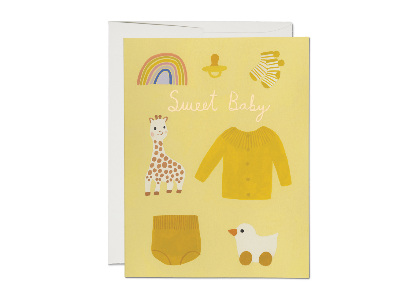 "Sweet Baby" Foiled Greeting Card